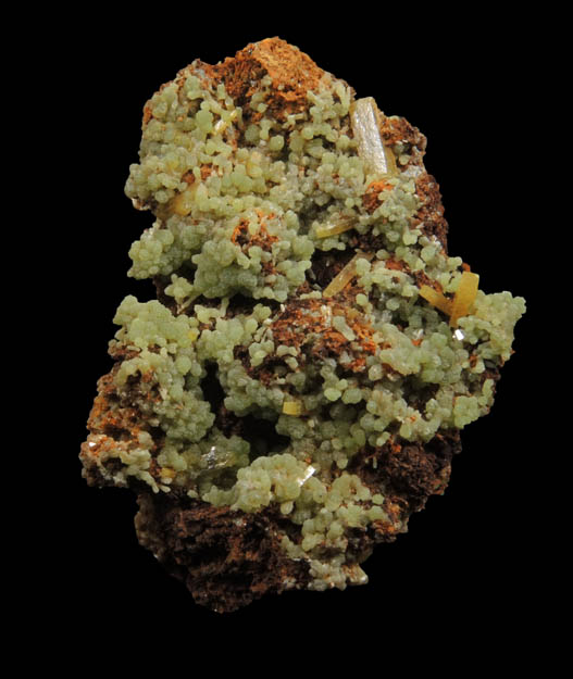 Mimetite with Wulfenite from Mina Ojuela, Mapimi, Durango, Mexico