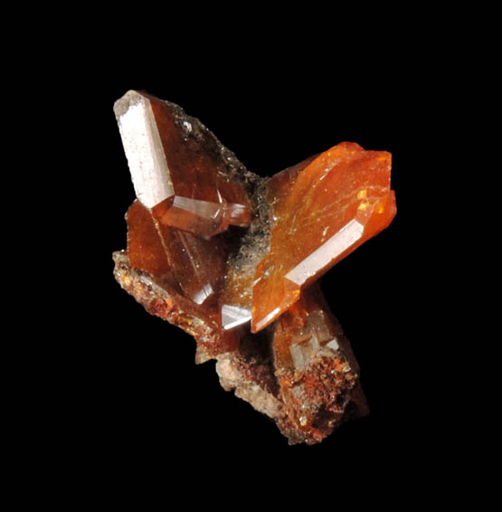 Wulfenite from Red Cloud Mine, Silver District, La Paz County, Arizona