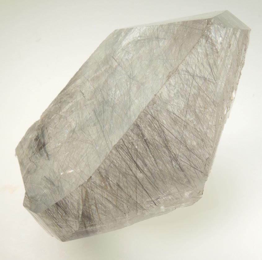 Rutile in Quartz (floater crystal) from St. Gotthard Massif, Ticino, Switzerland