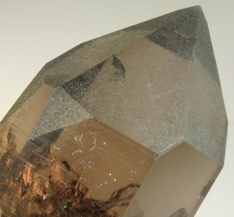 Quartz var. Smoky Quartz (Dauphin twin) from Galenstock, Valais, Switzerland