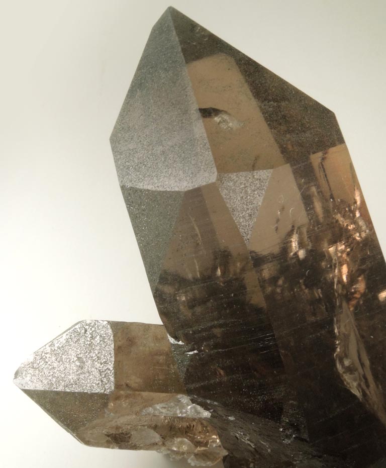 Quartz var. Smoky Quartz (Dauphin twin) from Galenstock, Valais, Switzerland