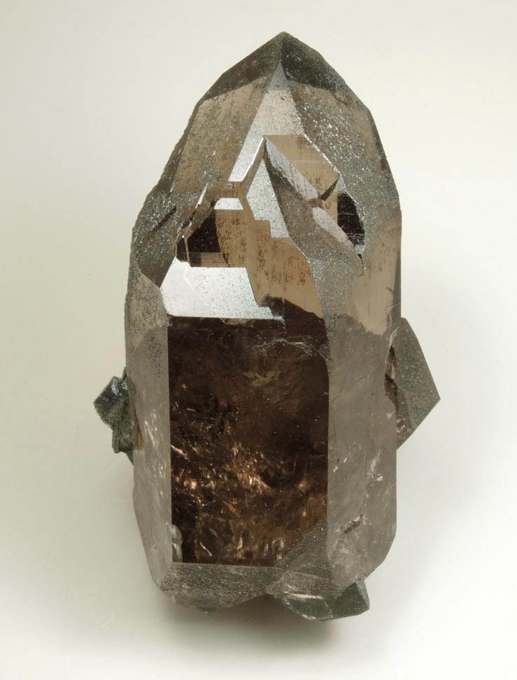 Quartz var. Smoky Quartz (Dauphin twin) from Galenstock, Valais, Switzerland