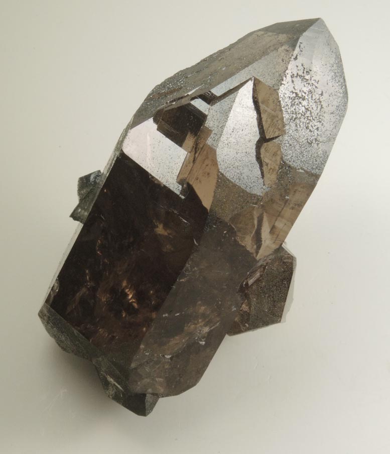 Quartz var. Smoky Quartz (Dauphin twin) from Galenstock, Valais, Switzerland