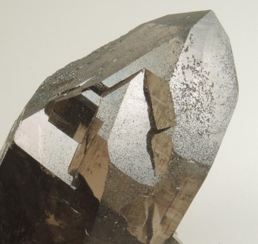 Quartz var. Smoky Quartz (Dauphin twin) from Galenstock, Valais, Switzerland