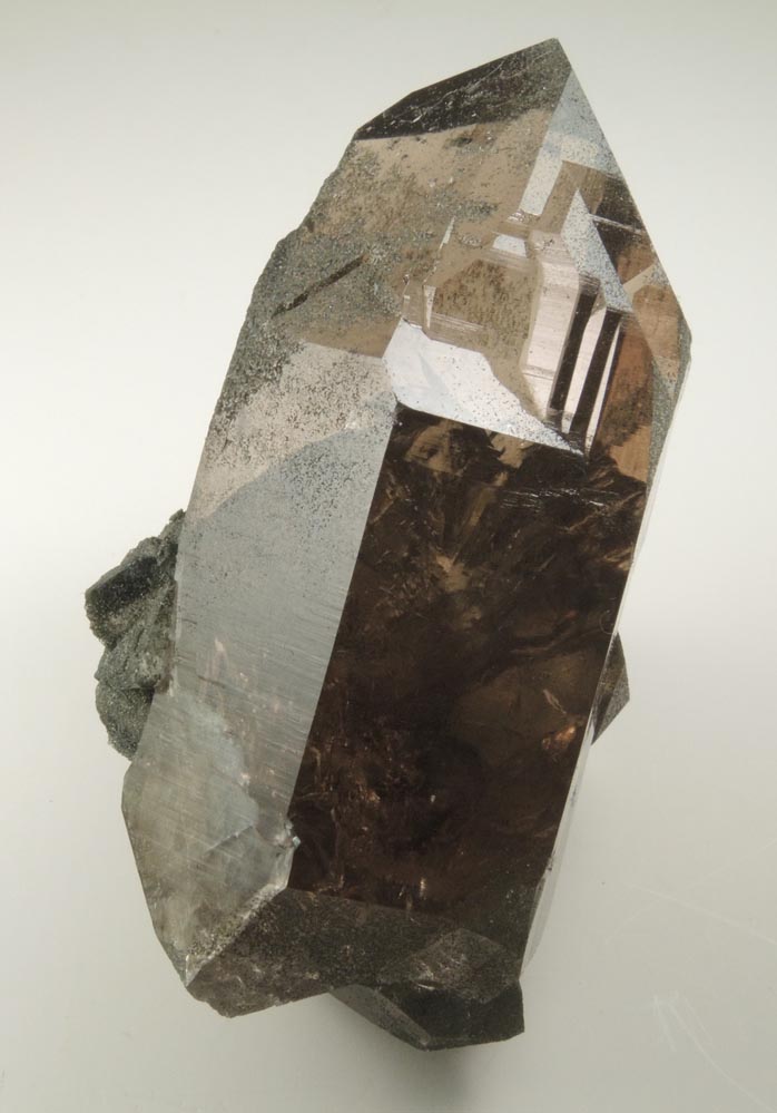 Quartz var. Smoky Quartz (Dauphin twin) from Galenstock, Valais, Switzerland