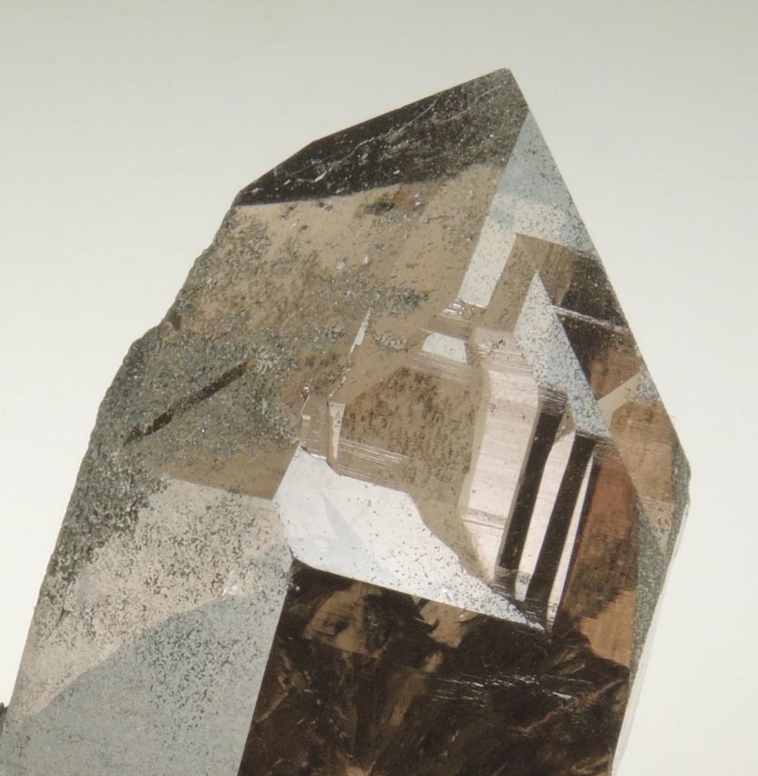 Quartz var. Smoky Quartz (Dauphin twin) from Galenstock, Valais, Switzerland