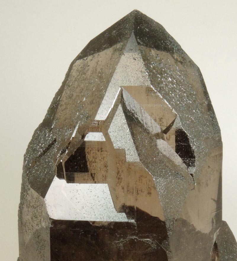 Quartz var. Smoky Quartz (Dauphin twin) from Galenstock, Valais, Switzerland