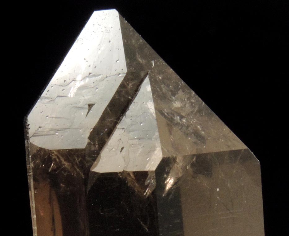 Quartz var. Smoky Quartz (Dauphin twin) from Galenstock, Valais, Switzerland