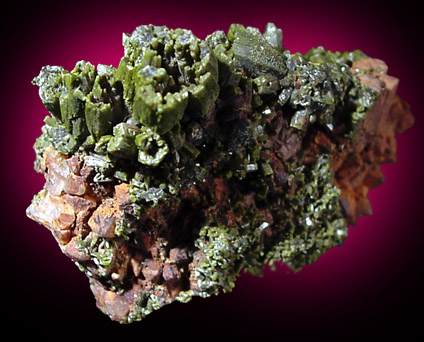 Pyromorphite from Wheatley Mine, Phoenixville, Pennsylvania