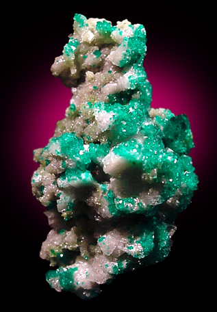 Dioptase on Dolomite from Tsumeb Mine, Otavi-Bergland District, Oshikoto, Namibia