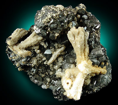 Cerussite on Sphalerite from Clear Creek County, Colorado