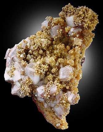 Mimetite on Dolomite from Santa Eulalia District, Aquiles Serdán, Chihuahua, Mexico