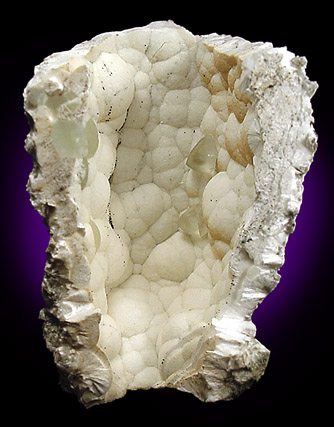 Pectolite with Calcite from Millington Quarry, Bernards Township, Somerset County, New Jersey