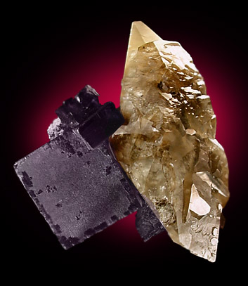 Fluorite and Calcite from Cave-in-Rock District, Hardin County, Illinois