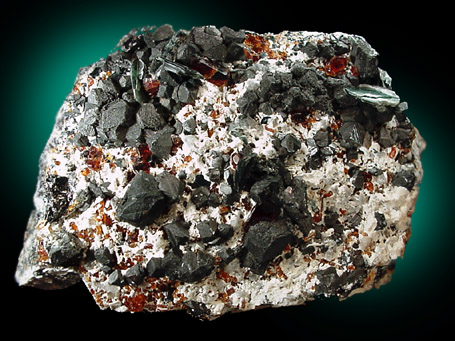 Chondrodite with Magnetite and Clinochlore from Tilly Foster Iron Mine, near Brewster, Putnam County, New York