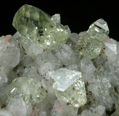 Datolite on Quartz with Calcite from Upper New Street Quarry, Paterson, Passaic County, New Jersey