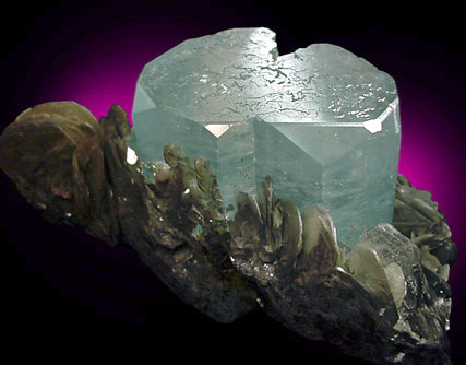 Beryl var. Aquamarine from Gilgit District, Gilgit-Baltistan, Pakistan