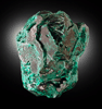 Dioptase pseudomorph after Cuprite from Reneville, Kindanba District, Pool Department, Republic of Congo