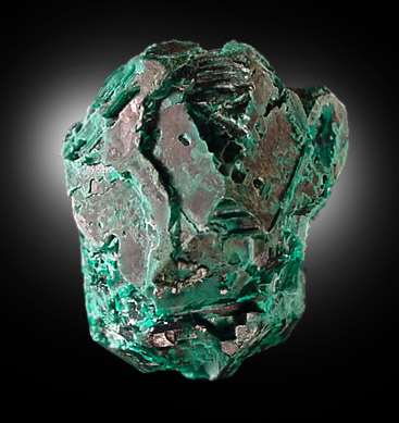 Dioptase pseudomorph after Cuprite from Reneville, Kindanba District, Pool Department, Republic of Congo