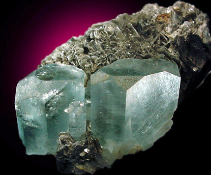 Beryl var. Aquamarine from Gilgit District, Gilgit-Baltistan, Pakistan