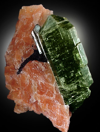 Fluorapatite in Calcite with Fluorite from Yates Mine, Otter Lake, Pontiac County, Qubec, Canada