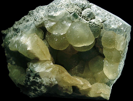 Prehnite from O and G Industries Southbury Quarry, Southbury, New Haven County, Connecticut