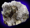 Chalcopyrite on Quartz from Ellenville, Ulster County, New York