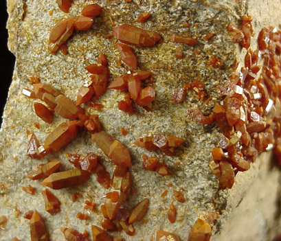 Vanadinite from Western Union Mine, Mohave County, Arizona