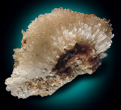 Natrolite on Gmelinite from Prospect Park Quarry, Prospect Park, Passaic County, New Jersey