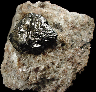 Magnetite from Interstate 93 bypass construction, Manchester, Hillsborough County, New Hampshire