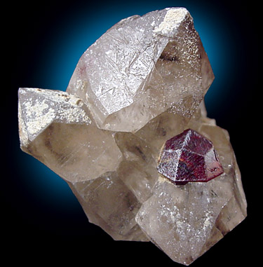 Spessartine Garnet and Quartz from Shengus, Skardu Road, Gilgit-Baltistan, Pakistan