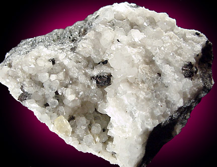 Wurtzite on Quartz from Thomaston Dam, Thomaston, Litchfield County, Connecticut