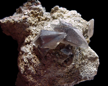 Calcite on Quartz from Malmberget Mine, Sweden