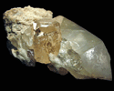 Topaz on Quartz from Dassu, Braldu Valley, Baltistan, Gilgit-Baltistan, Pakistan