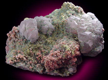 Calcite and copper carbonates from Keweenaw Peninsula, Michigan