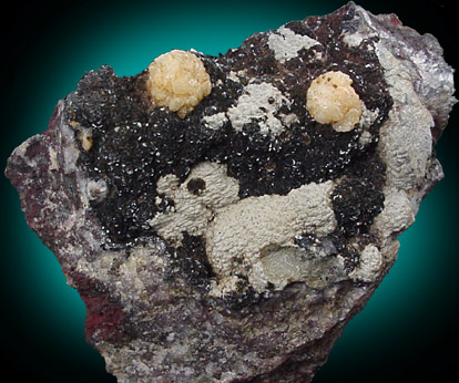 Magnetite pseudomorph after Hematite with Dolomite, Stilpnomelane from Sterling Mine, Antwerp, Jefferson County, New York