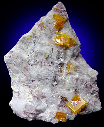 Wulfenite from Rowley Mine, 20 km northwest of Theba, Painted Rock Mountains, Maricopa County, Arizona