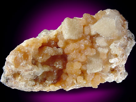 Stilbite and Calcite from Partridge Island, Parrsboro, Nova Scotia, Canada