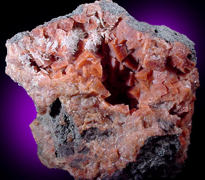 Chabazite and Calcite from Wasson's Bluff, Parrsboro, Nova Scotia, Canada