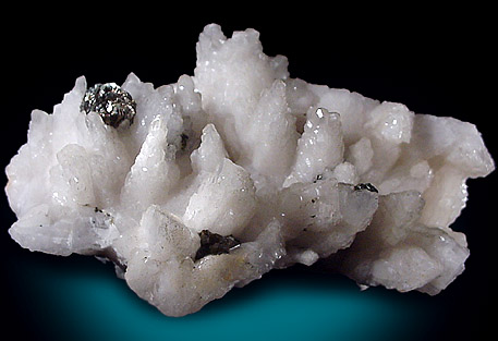 Pyrite on Calcite from Wawa, Ontario, Canada