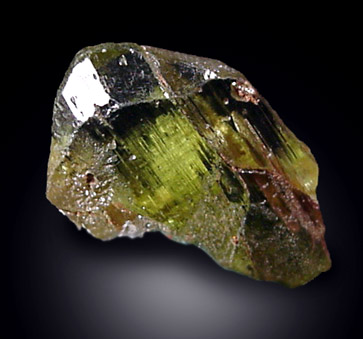 Forsterite var. Peridot, terminated crystal from St. John's Island, Red Sea, Egypt