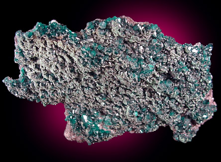 Dioptase with Malachite, Calcite from Tsumeb Mine, Otavi-Bergland District, Oshikoto, Namibia