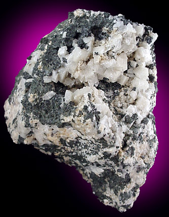 Chabazite from Route 841 road cut, west of Tortue, Zek Pontiac, Qubec, Canada