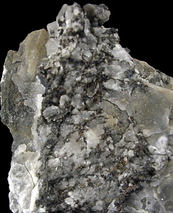 Silver in Calcite from Provincial Mine, Cobalt District, Ontario, Canada