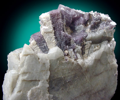 Lepidolite in Cleavelandite from Walden Gem Mine, Portland, Connecticut