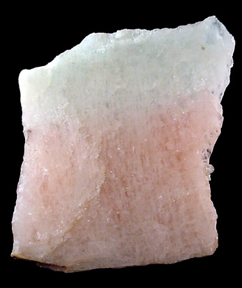 Beryl, bi-color from Strickland Quarry, Collins Hill, Portland, Middlesex County, Connecticut