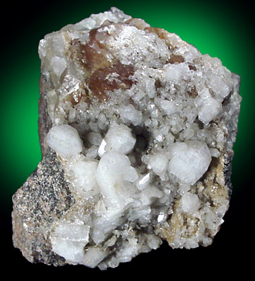 Harmotome and Calcite from Bellsgrove Mine, Strontian, Loch Sunart, Highland (formerly Argyll), Scotland