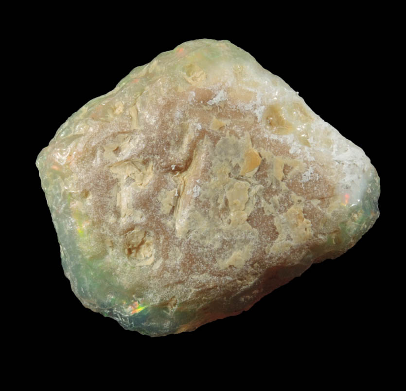 Opal (Precious Opal) from near Mezezo, Shewa (also Shoa or Showa) Plateau, Amhara, Ethiopia