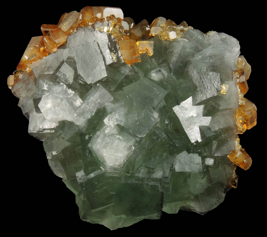 Barite over Fluorite from Xiefang Mine, Ruijin, Jiangxi, China