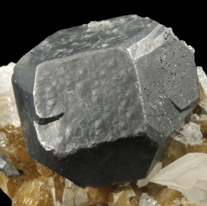 Galena, Siderite, Calcite from Neudorf, Harz Mountains, Sachsen-Anhalt, Germany